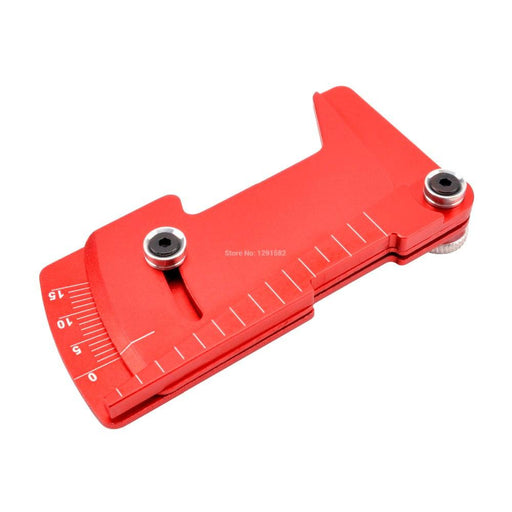 Adjustable wheel camber ruler Gereedschap upgraderc Red 