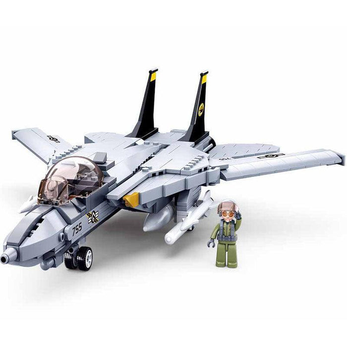 Air Force F-14 Fighter Plane Model Building Blocks (404 stukken) - upgraderc