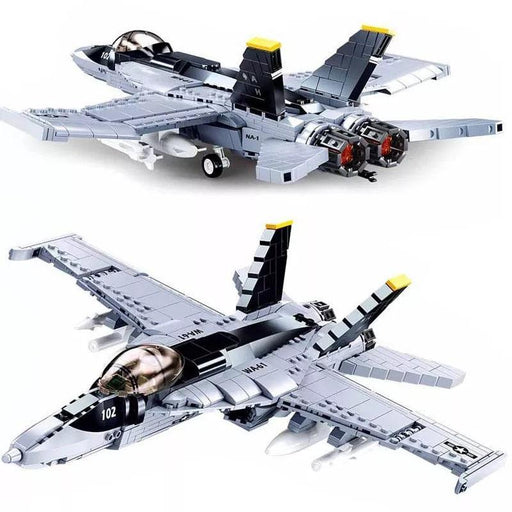 Air Force F/A-18E Fighter Plane Model Building Blocks (682 stukken) - upgraderc