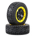 All Terrain Wheel Tires for 1/5 Auto (Metaal, Rubber) Band en/of Velg upgraderc Yellow 