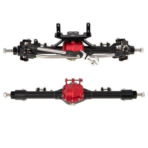 AR44 Front/Rear Axle Set for Axial SCX10 I/II 1/10 (215mm Metaal) - upgraderc