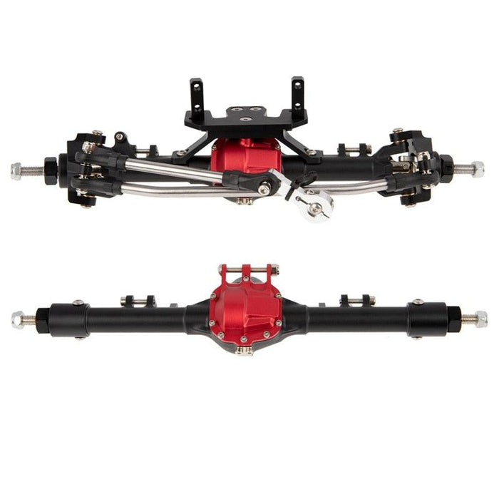 AR44 Front/Rear Axle Set for Axial SCX10 I/II 1/10 (215mm Metaal) - upgraderc