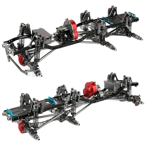 Axial SCX10 1/10 6x6 Upgraded Chassis Frame (Metaal) - upgraderc