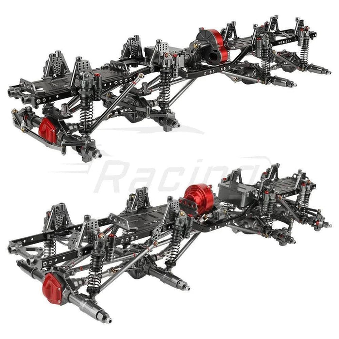 Axial SCX10 1/10 Upgraded 8x8 Chassis Frame (Metaal) - upgraderc