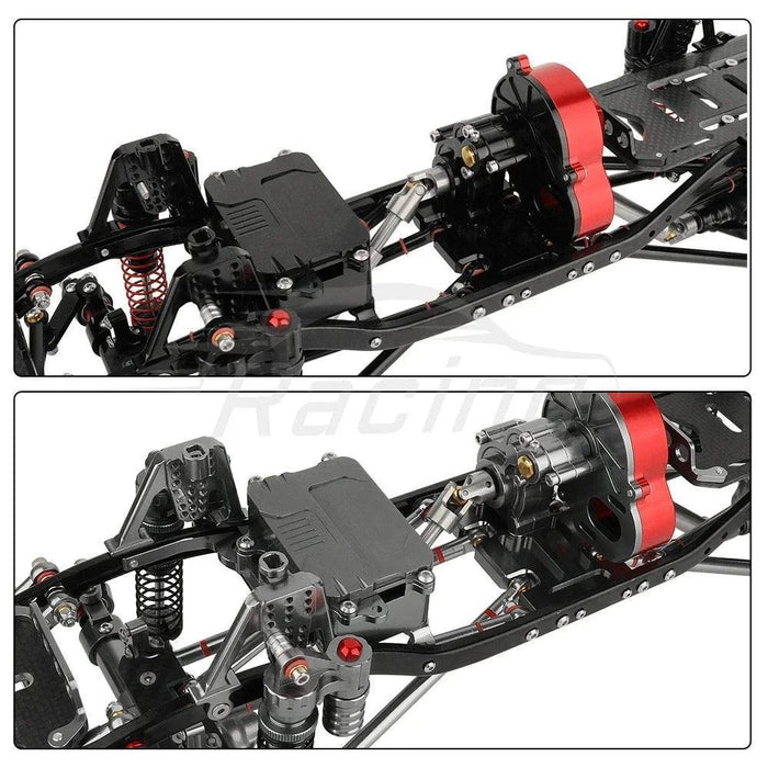 Axial SCX10 1/10 Upgraded 8x8 Chassis Frame (Metaal) - upgraderc