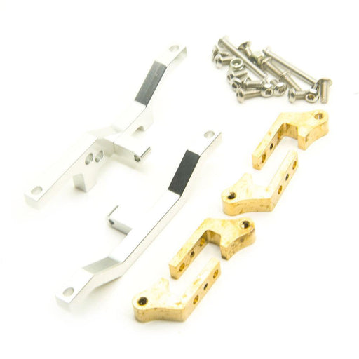 Axle Servo Mount Kit for D90 1/10 (Aluminium) Onderdeel Yeahrun Silver 