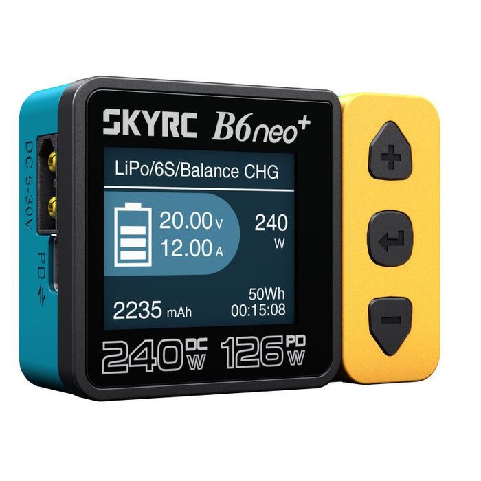 SkyRC B6 Neo+ DC smart charger (240W) (Blue & Yellow)