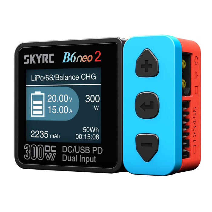SkyRC B6 Neo2 DC Smart Charger (300W) - Red & Blue