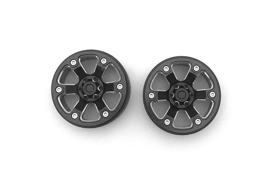 2PCS 6 Spoke Beadlock Wheel for RGT EX86130 1/10 (Aluminium)