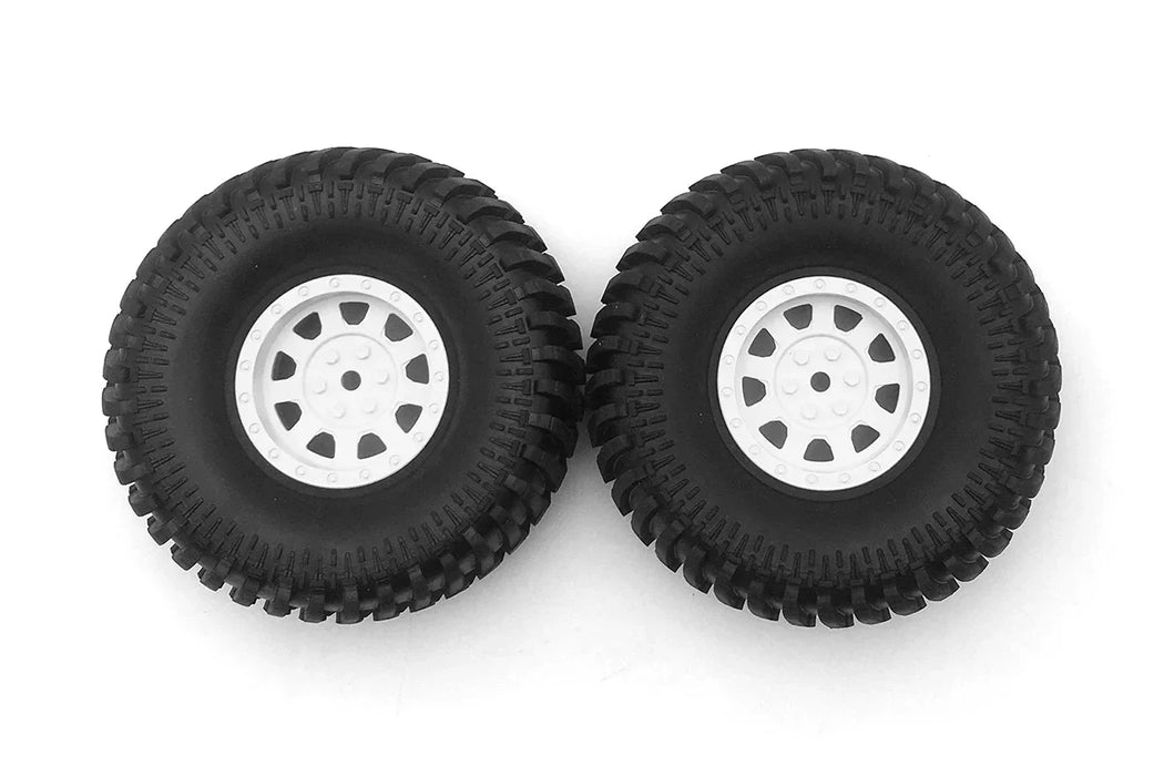 2PCS Premounted Tire & Wheel Set L+R for RGT EX86110 1/10