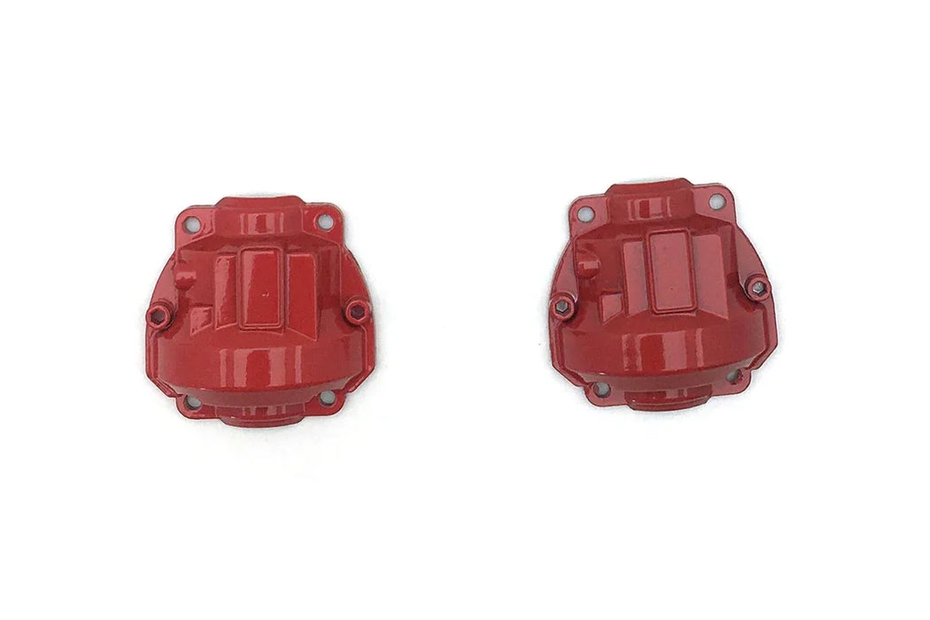 Couvercle de boîte d'essieu Portal pour RGT EX86110 1/10 (Aluminium, Rouge)