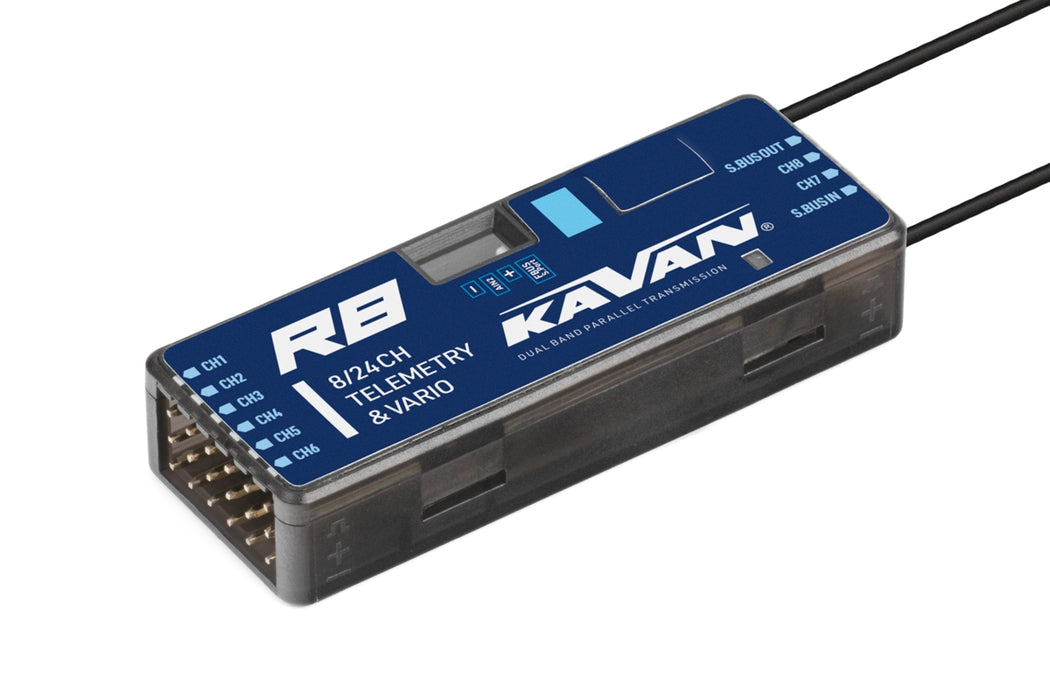 Kavan R8 Vario 8-Channel Twin 2.4GHz Telemetry Receiver w/ Precision