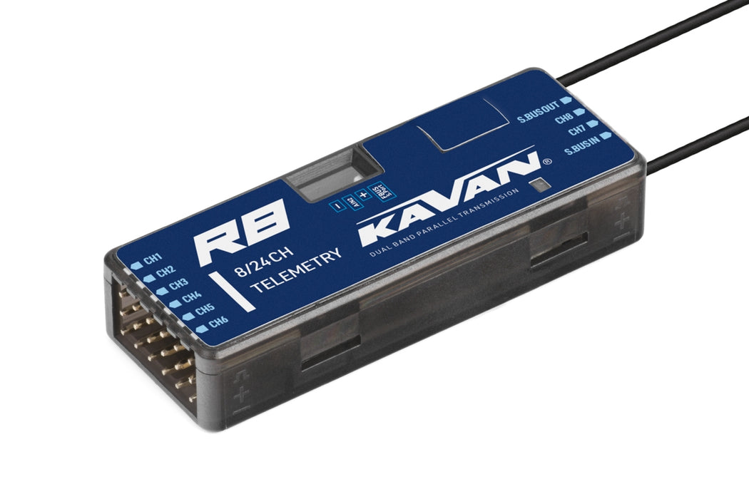 Kavan R8 8-Channel Twin 2.4GHz Telemetry Receiver w/ S.BUS