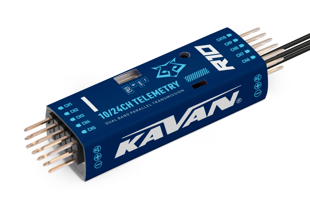 Kavan R10 10-Channel Twin 2.4GHz Telemetry Receiver w/ S.BUS & F.BUS