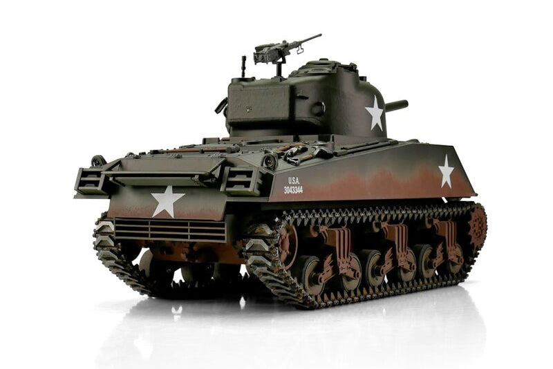 Torro Pro Edition 1/16 RC M4A3(75)W Sherman Tank in Olive Drab Green PNP