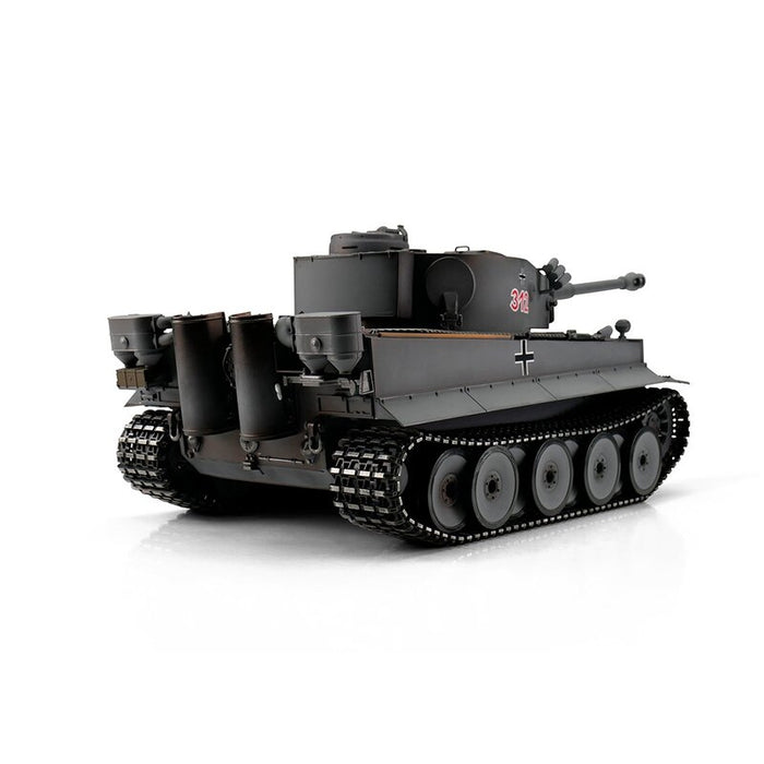 Torro 1/16 RC Tiger I Early Version Tank PNP (IR, Grey)
