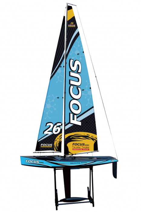 Joysway Focus V3 1-Meter Racing RC Sailboat 2.4GHz RTR (Blue)