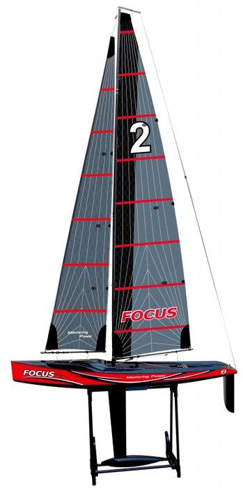 Joysway Focus V3 1-Meter Racing RC Sailboat 2.4GHz RTR (Red)