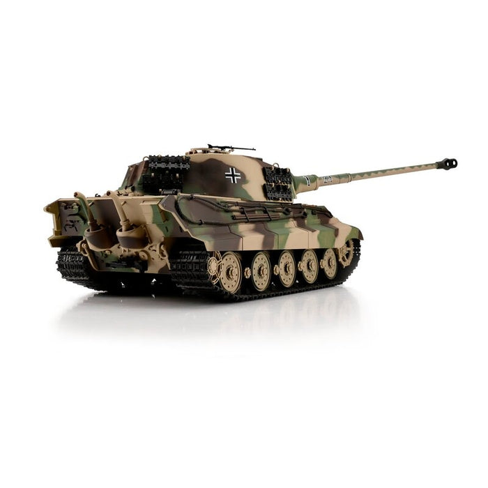 Torro 1/16 King Tiger Henschel Turret Tank PNP (BB IR, Camo, Metal Tracks)