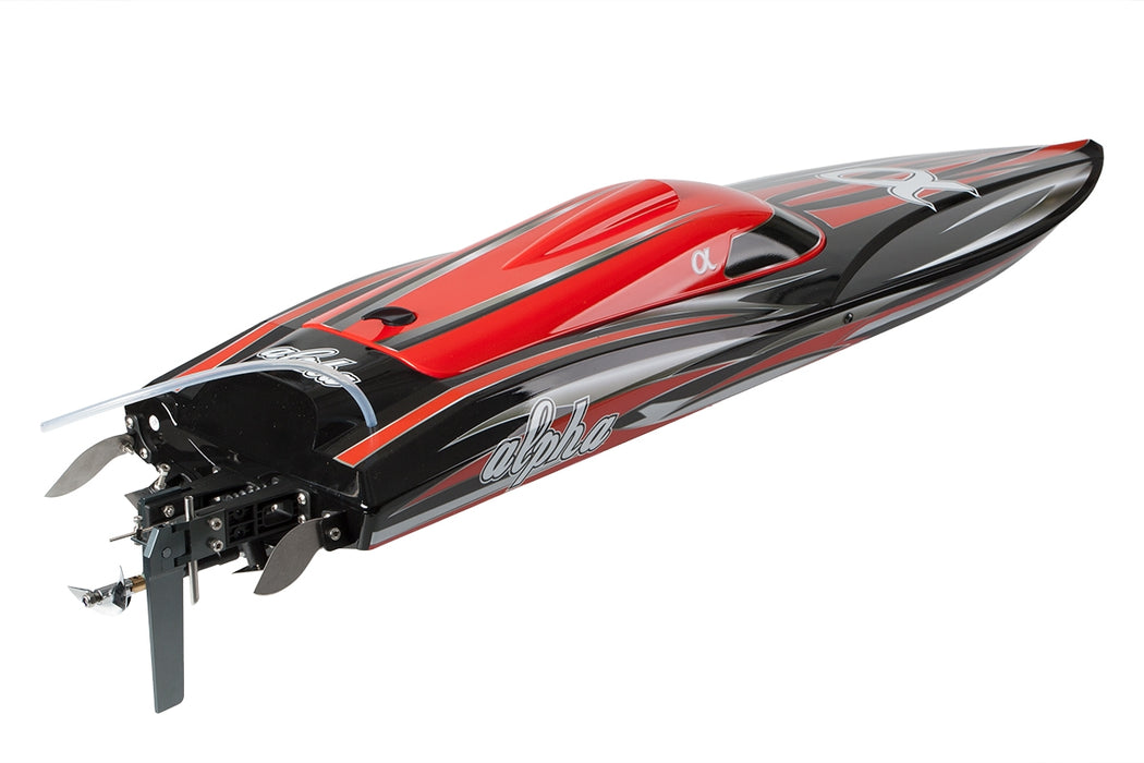 Joysway Alpha Super 1000mm Brushless Deep-V RC Speed Boat RTR (Red)