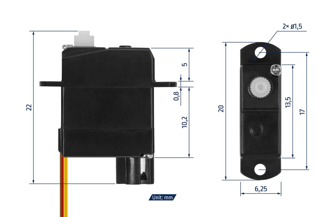 Kavan GO-02 1.8g Digital Pico Micro Servo