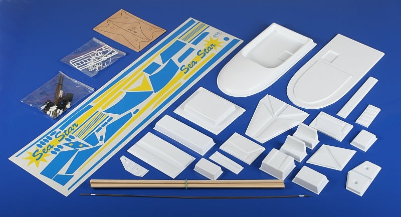 Vladyka SEA STAR 890mm RC Motor Yacht Building Kit