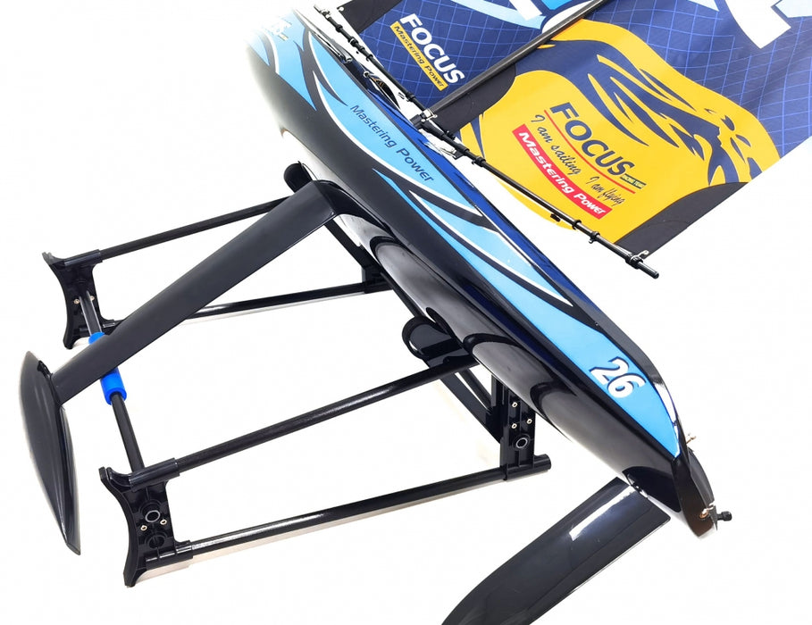 Joysway Focus V3 1-Meter Racing RC Sailboat 2.4GHz RTR (Blue)
