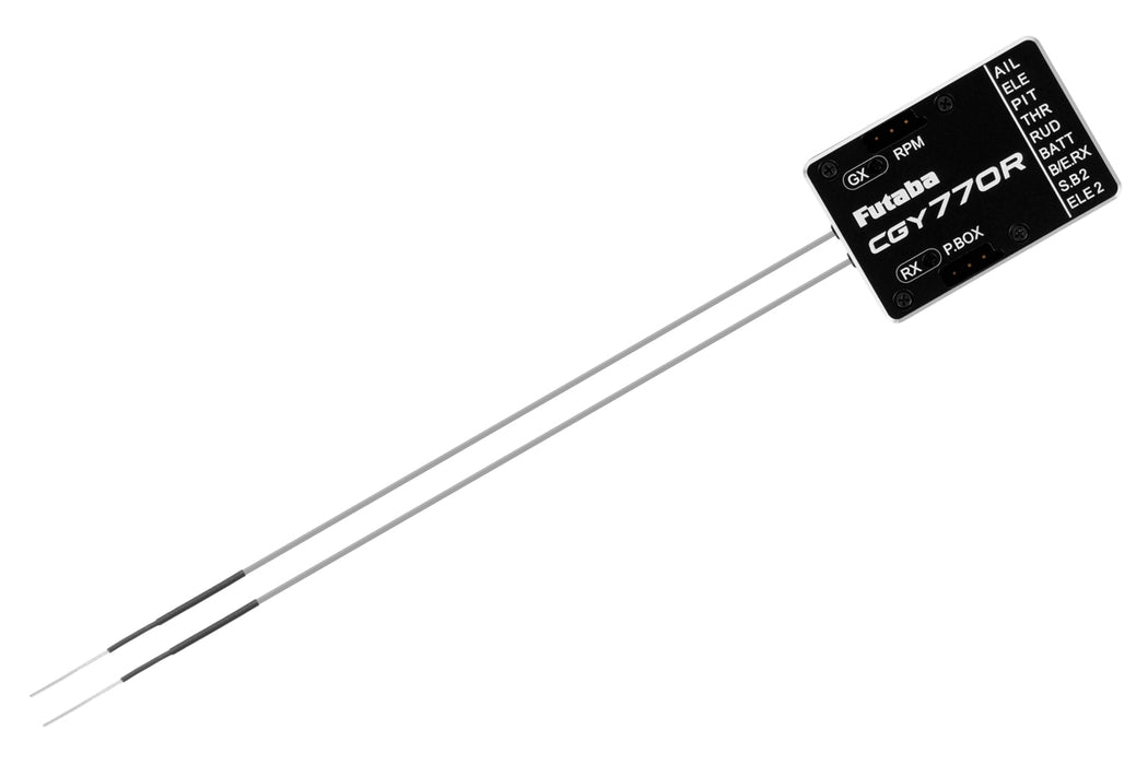 Futaba CGY770R 3-Axis Flybarless FC Gyro w/ FASSTest/T-FHSS Receiver & Governor