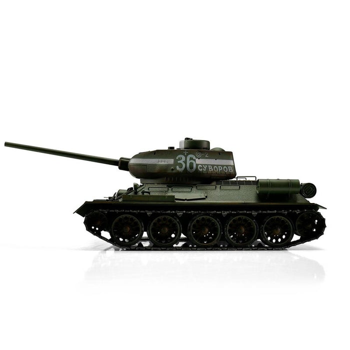Torro Pro Edition 1/16 RC T-34/85 Heavy/Medium Tank in Military Green PNP