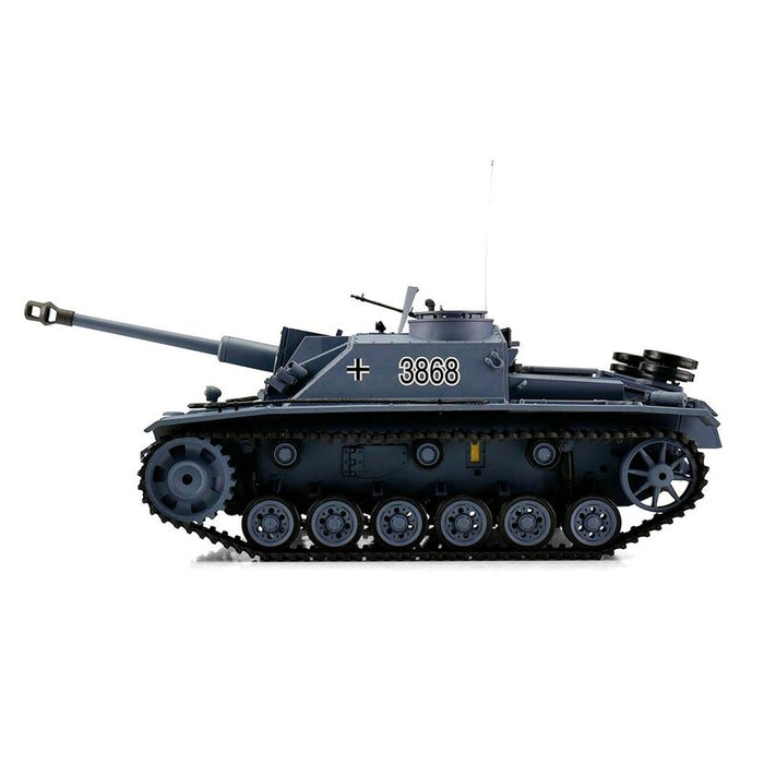 Torro 1/16 Sturmgeschütz III Ausf. G Tank PNP (BB IR, Grey, Metal Tracks)