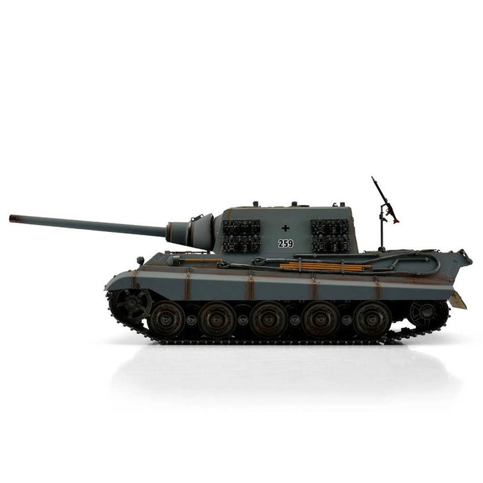 Torro Pro Edition 1/16 RC Jagdtiger Heavy Tank Destroyer PNP (IR, Grey)