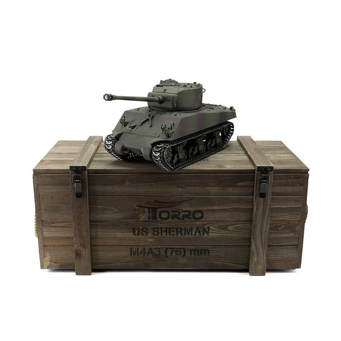 Torro Pro Edition 1/16 RC M4A3(76)W Sherman Tank in Summer Camouflage PNP
