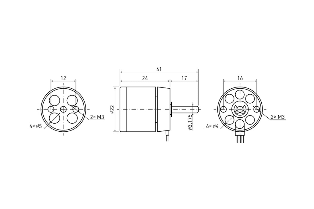 Kavan C2225-2000 2000Kv Brushless Outrunner Motor