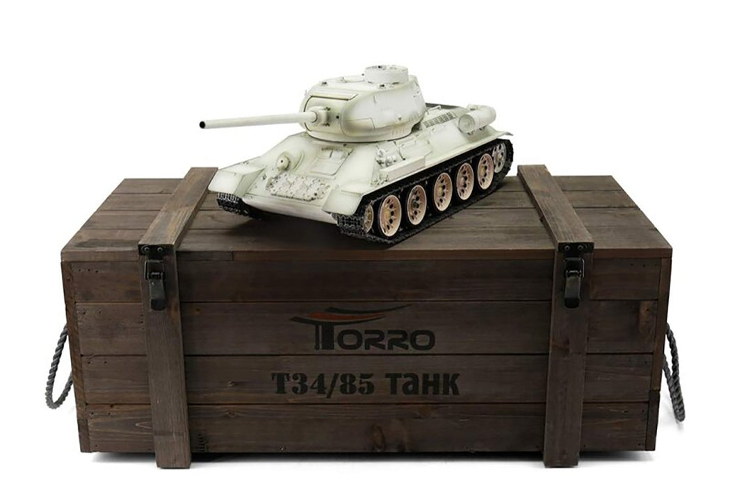 Torro Pro Edition 1/16 RC T-34/85 Heavy/Medium Tank in Winter Camouflage PNP