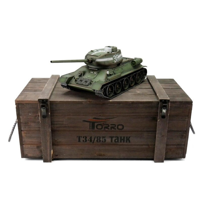 Torro Pro Edition 1/16 RC T-34/85 Heavy/Medium Tank in Military Green PNP
