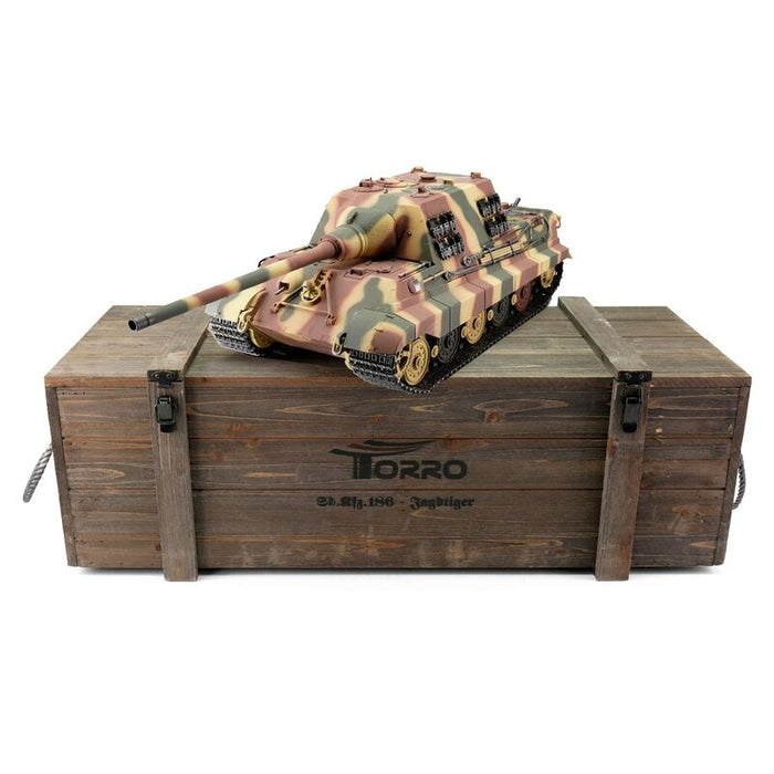 Torro Pro Edition 1/16 RC Jagdtiger Heavy Tank Destroyer PNP (IR, Camo)