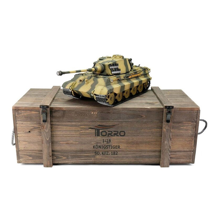 Torro Pro Edition 1/16 RC King Tiger II Tank PNP (BB, Camo)