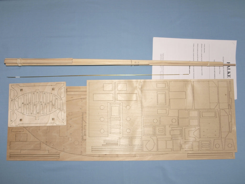 Vladyka FALKE II 725mm RC Fishing Boat Building Kit
