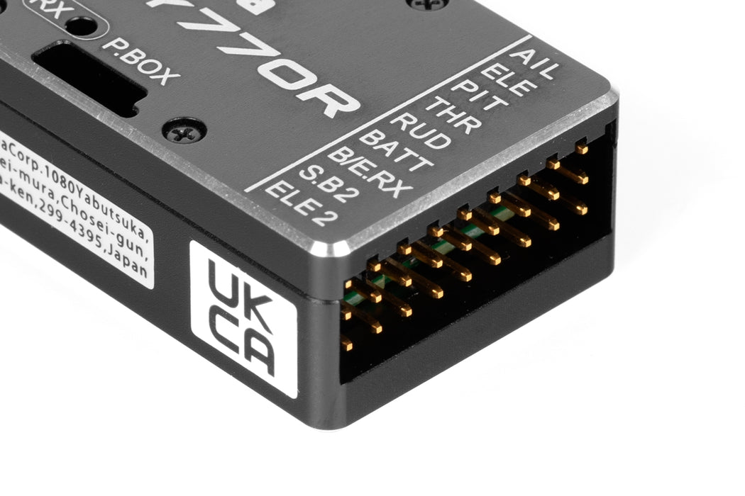 Futaba CGY770R 3-Axis Flybarless FC Gyro w/ Integrated Receiver & Governor, w/ GPB-1 Programming Box