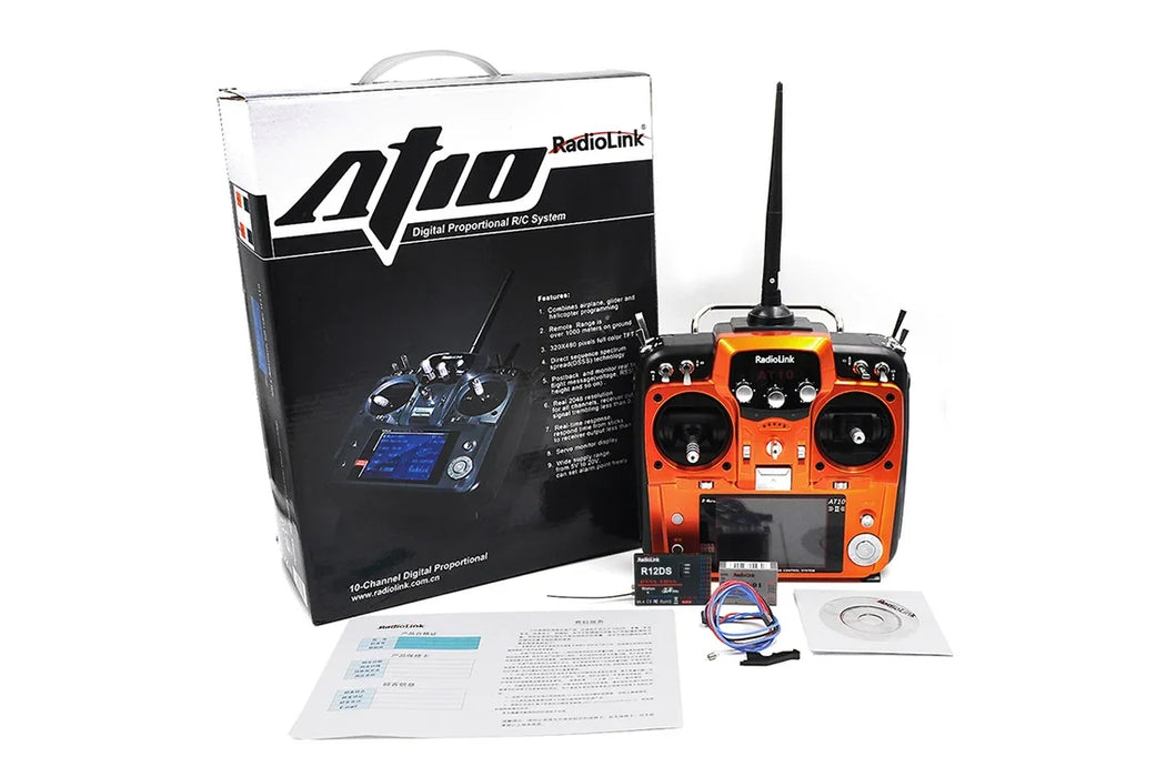 RadioLink AT10II Sender mit R12DS Empfänger, Telemetriemodul