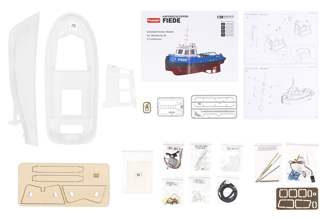 KY Model KYM0100 Fiede Damen Stan Tug 805 1/50 RC Building Kit