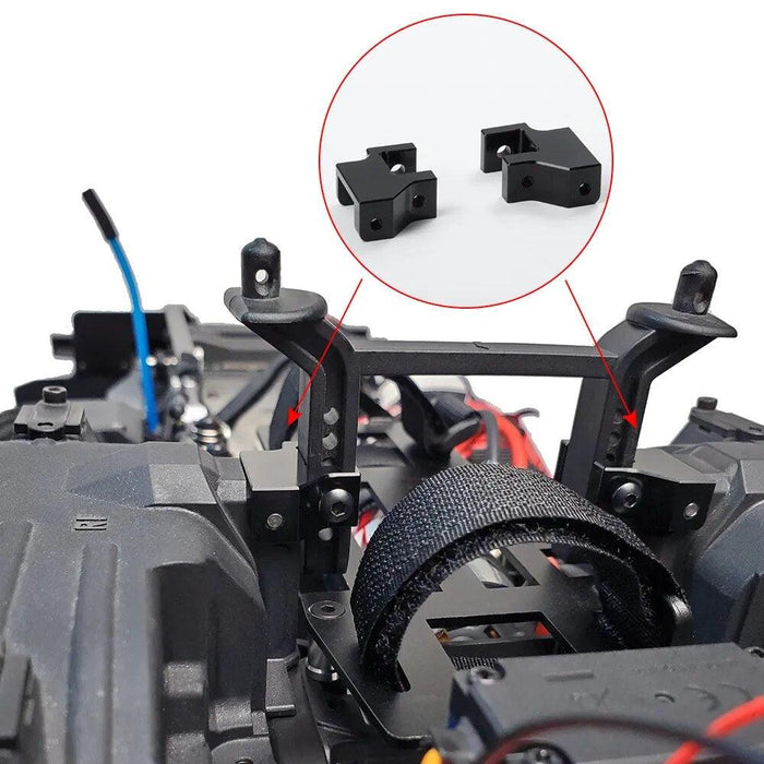 Battery Forward Mounted Plate Tray Set for Traxxas TRX4 Defender Bronco 1/10 (Metaal) - upgraderc