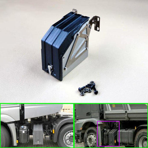 Battery/Control Box for Tamiya Truck 1/14 (Metaal) - upgraderc