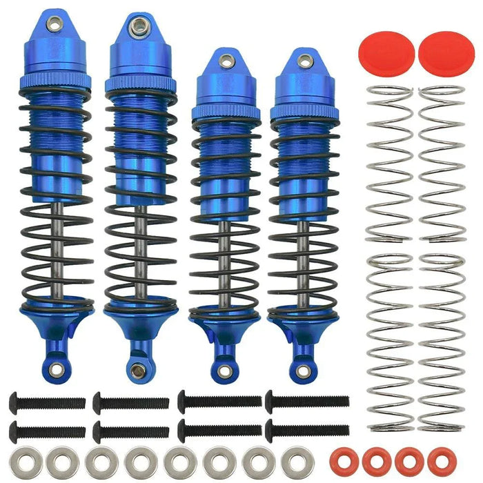 Big Bore Adjustable Shocks for Arrma 1/10 (Aluminium) 105/115mm Schokdemper RCAWD Navy Blue