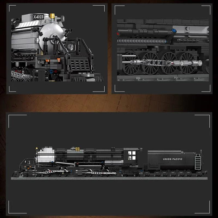 BigBoy Steam Locomotive Model Model Building Blocks (1608 Stukken) - upgraderc