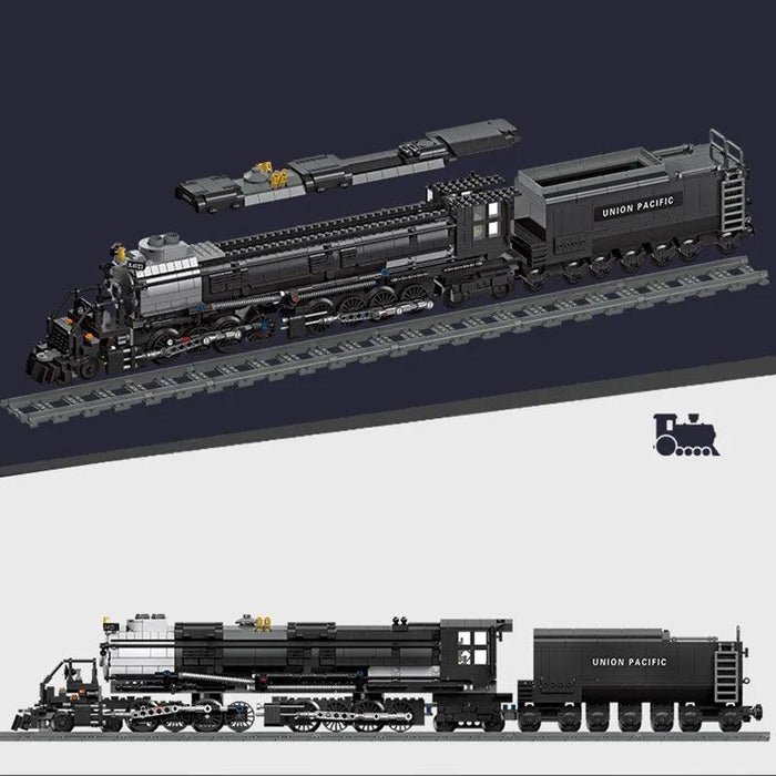 BigBoy Steam Locomotive Model Model Building Blocks (1608 Stukken) - upgraderc