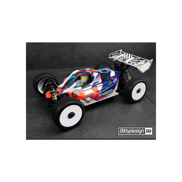 Bittydesign Vision 1/8 Team Associated RC8B4, RC8B3 Karosserie, klar