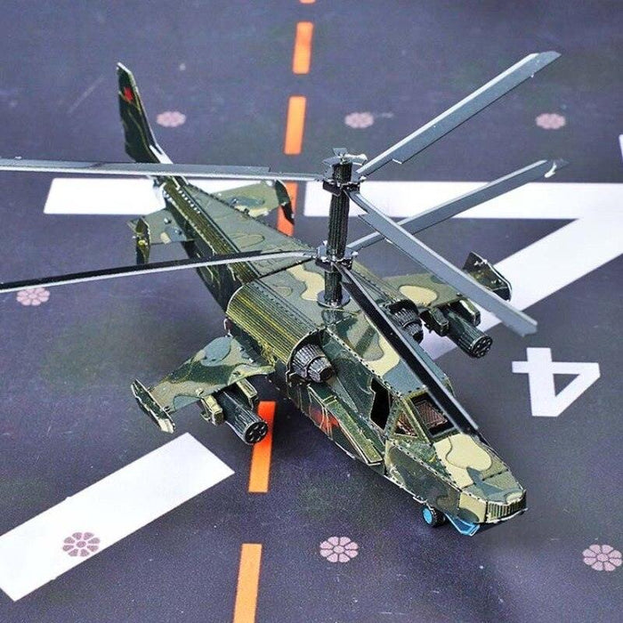 Black Shark 50 Helicopter 3D Model Puzzle (RVS) - upgraderc