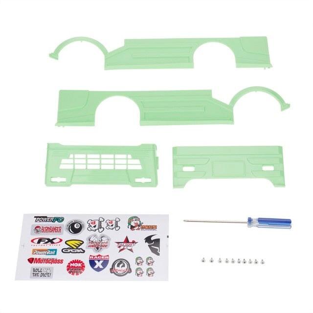 Body Kit for WPL D12 1/10 (Plastic) Onderdeel upgraderc Green 