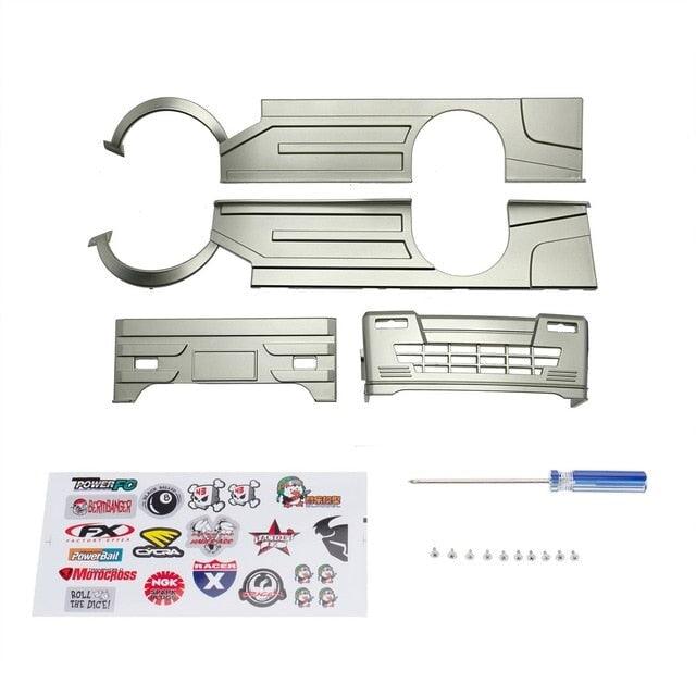 Body Kit for WPL D12 1/10 (Plastic) Onderdeel upgraderc Silver 
